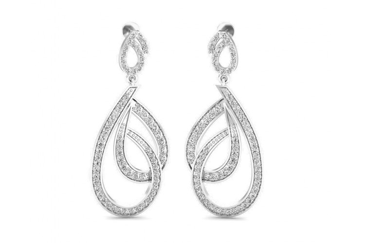 Gayle Long Diamond Earrings